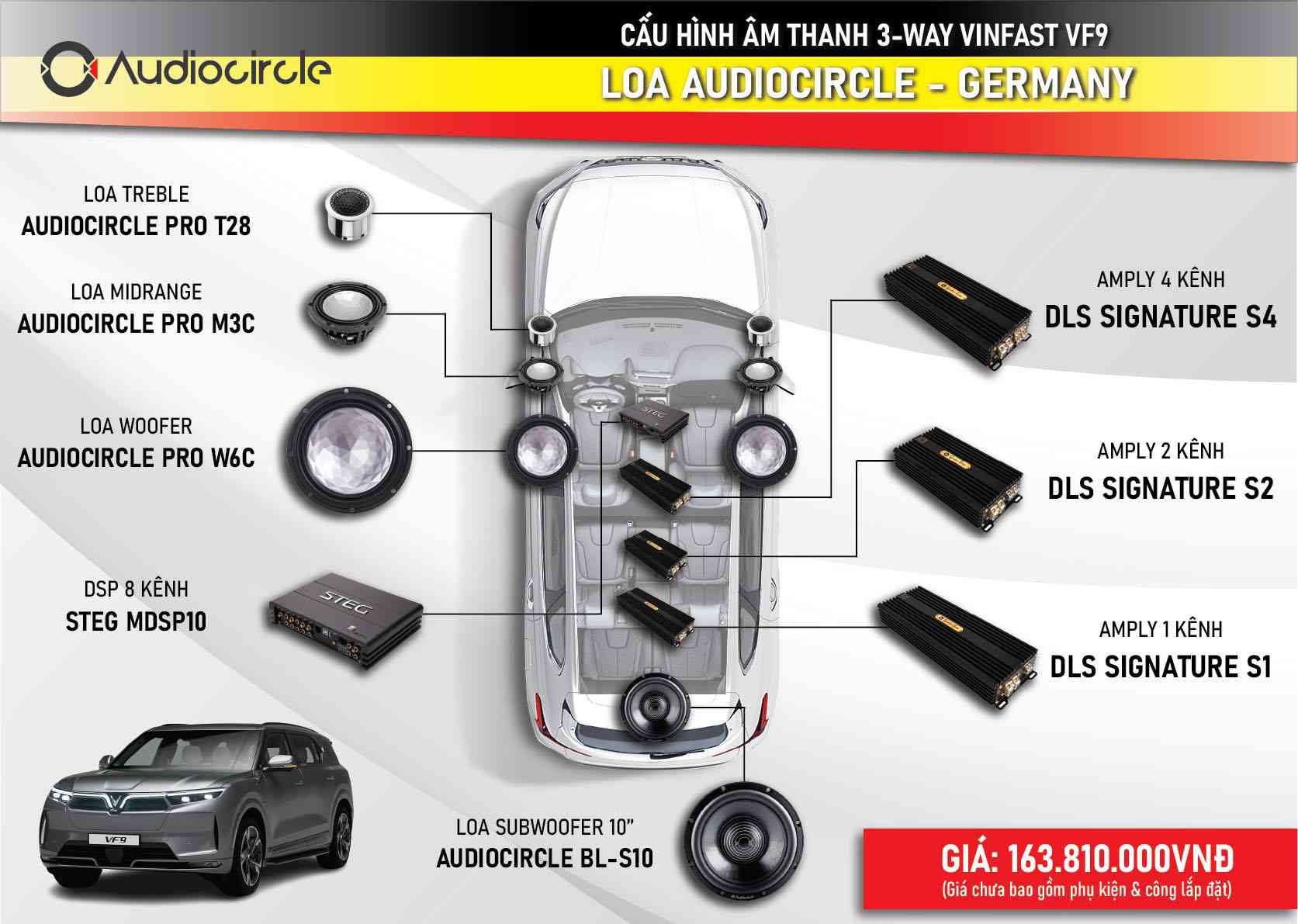 Gói độ loa âm thanh Vinfast Vf9 - Gói độ...