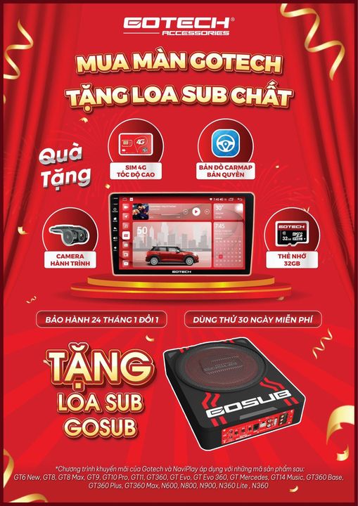 Mua loa Gotech tặng loa Sub chất