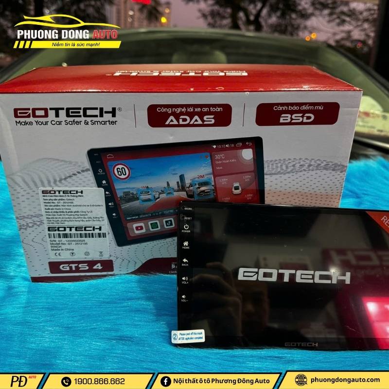 Màn hình ô tô thông minh Gotech GTS4 hiệ...