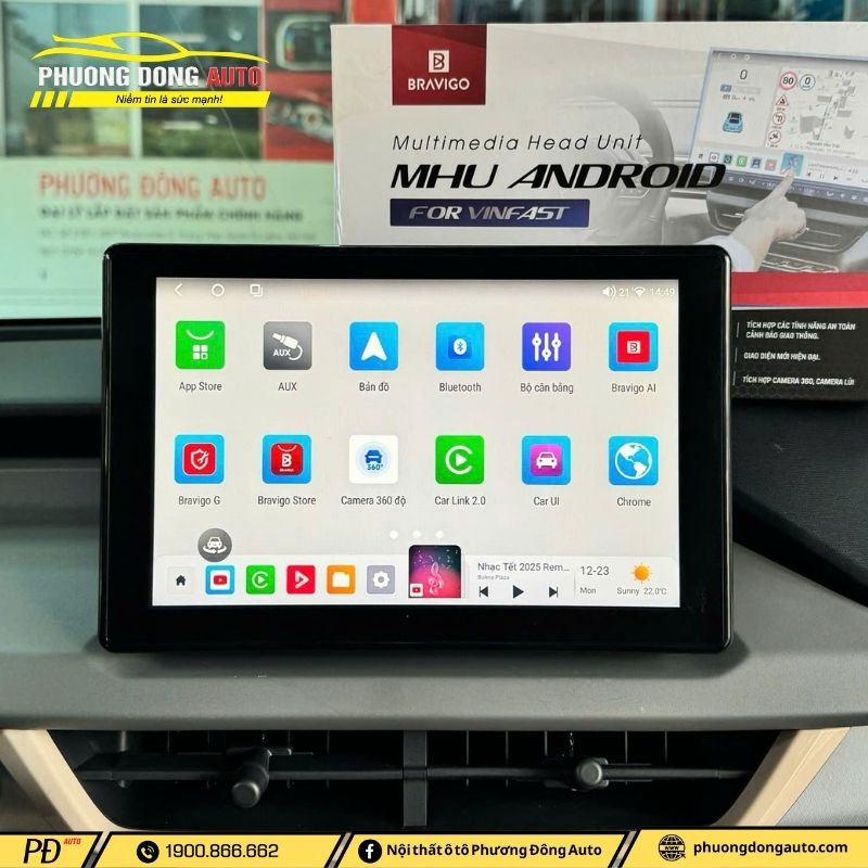 Màn hình Android Vinfast VF3 MHU: Giải t...