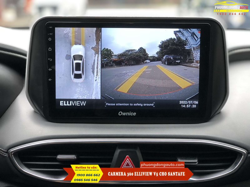 Camera 360 Huyndai Santafe chính hãng El...