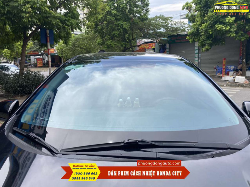 Dán phim cách nhiệt Honda City Chính han...