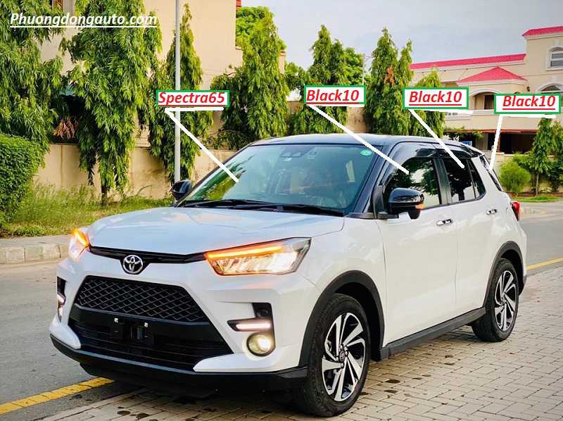 Dán phim cách nhiệt Toyota Raize