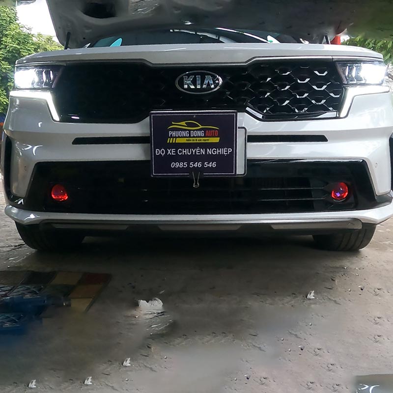 Độ đèn Kia Sorento 2021 Với Bi Gầm Xligh...