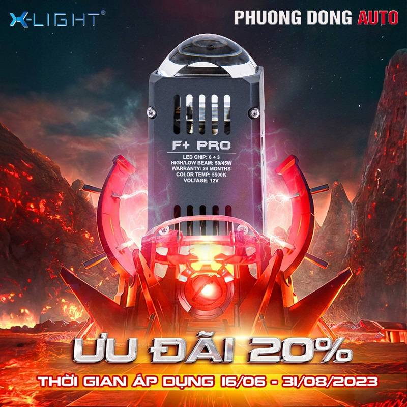 Giảm 20% khi độ đèn Xlight F+ Pro