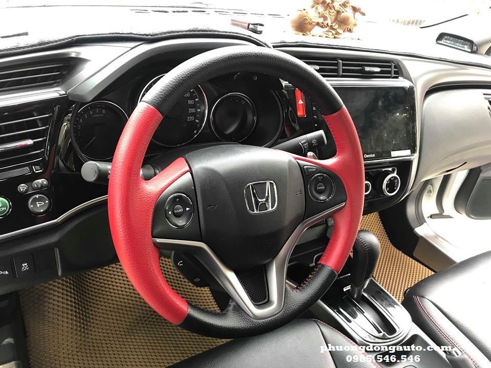 Khâu da vô lăng Honda City 2018