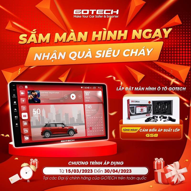 Màn android cho Kia Seltos tốt nhất – Gotech GT8 Max