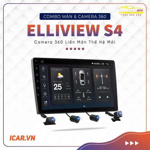 Màn Hình Android Elliview S4 – Camera 36...