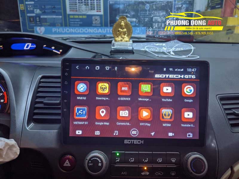 Màn hình android Honda Civic chinh hãng...