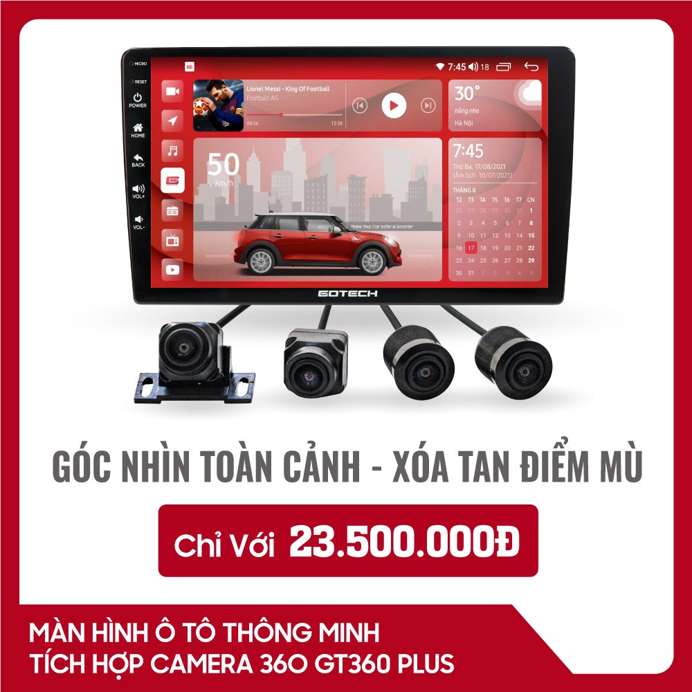 Màn hình liền camera 360 Gotech GT360 Pl...