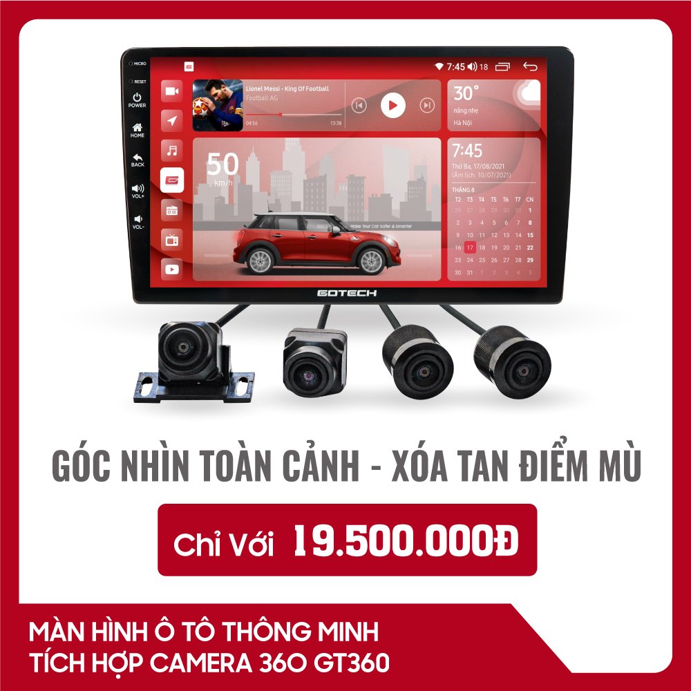 Màn hình liền camera 360 Gotech GT360...