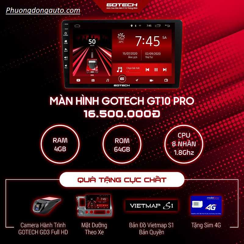 Màn android cho Kia Seltos tốt nhất – Gotech GT8 Max