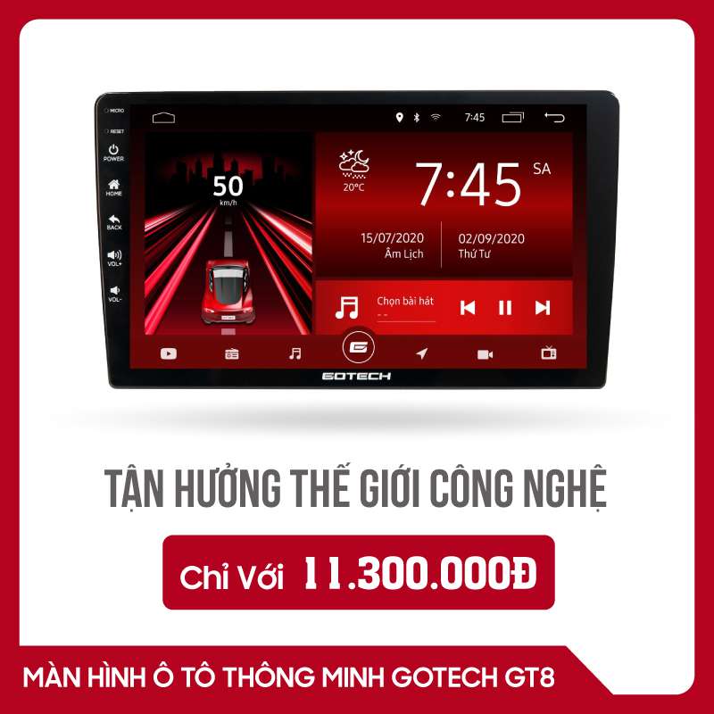 Màn hình ô tô Gotech GT8 | Đầy đủ thông ...