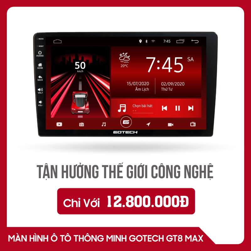 Màn android cho Kia Seltos tốt nhất – Gotech GT8 Max